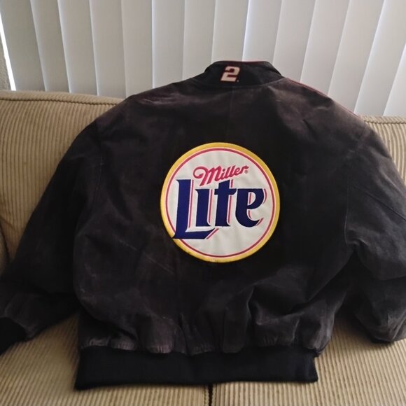 Vintage Rusty Wallace "Winston Cup" Miller Lite sponsor jacket - Picture 2 of 3